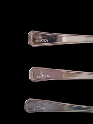 Set 3 cucchiaini vintage Lavazza silver plated