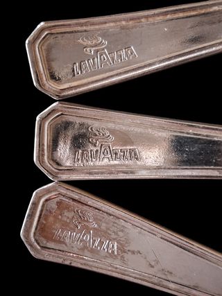 Set 3 cucchiaini vintage Lavazza silver plated