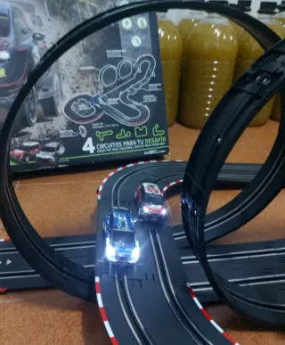 Lote de Scalextric WRC con 4 coches