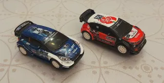 Lote de Scalextric WRC con 4 coches