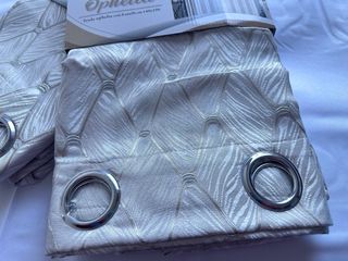 2 Tende Ophelia Coprente 130x275 Beige/Argento