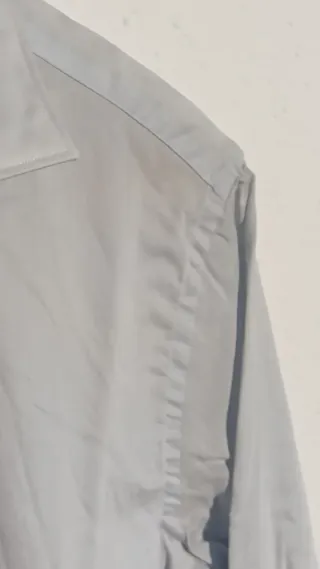 Camisa Zara Slim Fit Azul Talla L