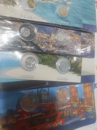 Lote 8 Monedas del Mundo: Brasil, Seychelles, UK,