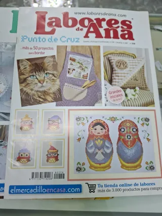 Se venden 6 revistas de punto de cruz
