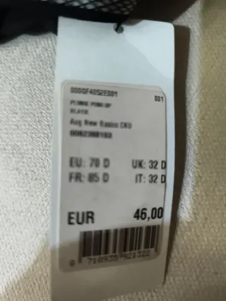 Sujetador Calvin Klein Negro