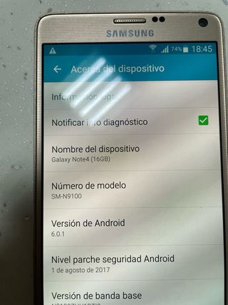 Samsung Galaxy Note 4 Dorado