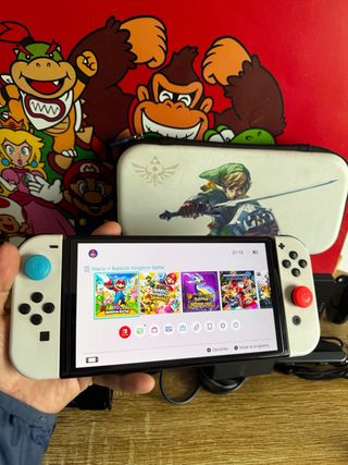 Nintendo Switch OLED Blanca + Accesorios Originale