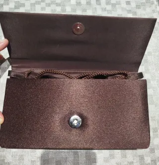 Bolso de mano fiesta marrón