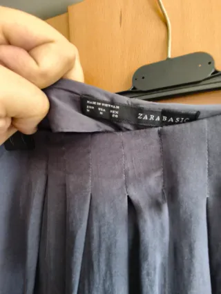 Pantalón ancho azul talla M