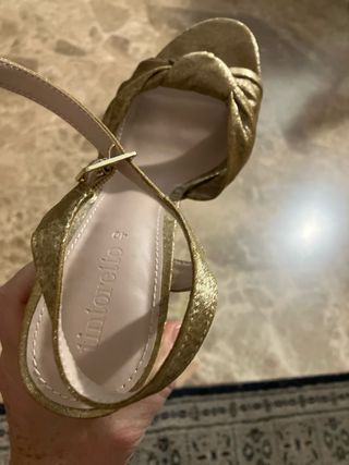 Zapatos de fiesta Tintoretto dorados