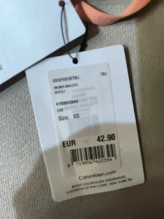 Sujetador Calvin Klein Rosa Encaje