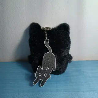 Portachiavi gatto nero