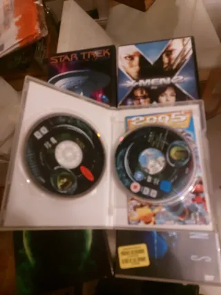 4 Películas DVD: Star Trek, X-Men 2, Alien