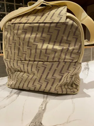 Bolso Lancaster beige con dibujos