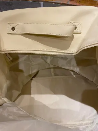 Bolso Lancaster beige con dibujos