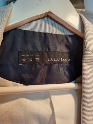 Americana Zara rayas marinera Talla S