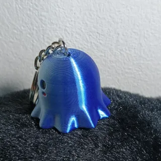 Portachiavi Fantasma Blu Metallizzato