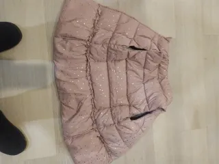 Chaleco niña rosa estrellas