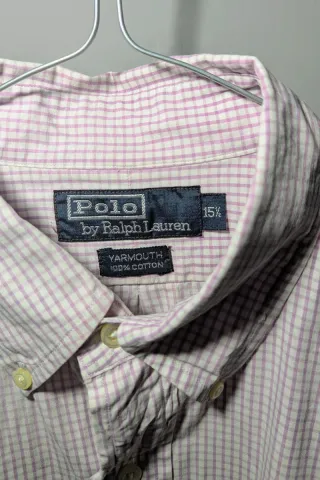 Camicia Polo Ralph Lauren rosa a quadri
