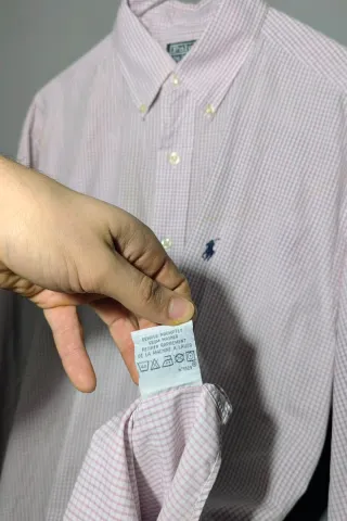 Camicia Polo Ralph Lauren rosa a quadri