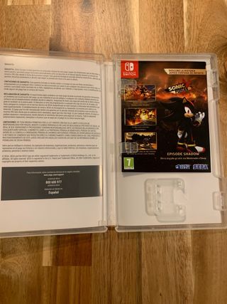 Caja Sonic Forces Bonus Edition Nintendo sin juego