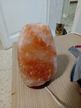 Lampada di sale in pietra naturale