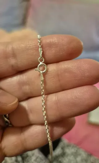 Colgante Labradorita Plata Cadena 45cm