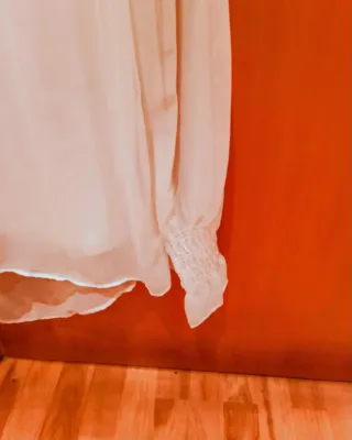 Camisa blanca Zara Woman Talla XS.