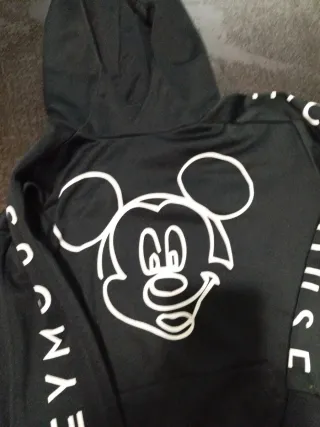 Sudadera Mickey Mouse Negra talla 11 12 años
