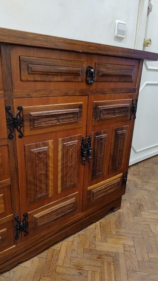 Mueble de entrada madera