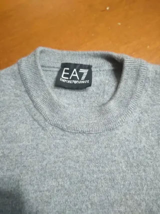 Maglioncino EA7 ragazzo grigio