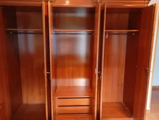 Armario 6 puertas madera con espejos