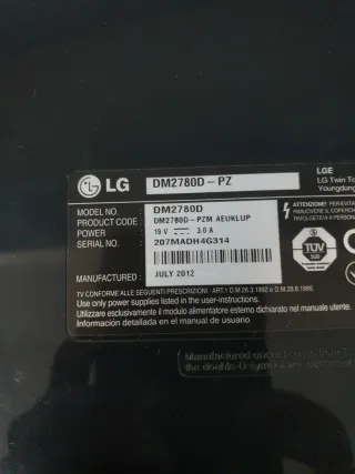 Tarjeta T-Com TV LG DM2780D-PZ 6870-0371A