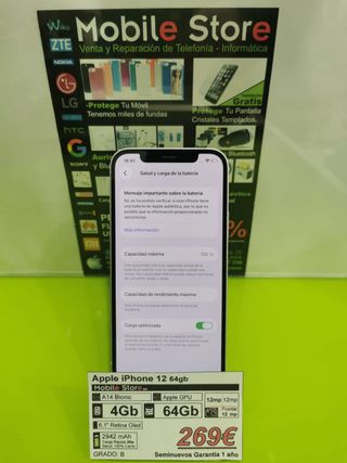 Apple iPhone 12 64GB Blanco
