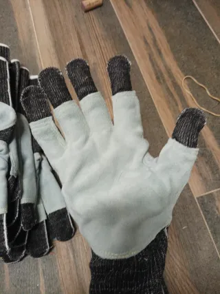 10 pares de Guantes ROSTAING negros y grises