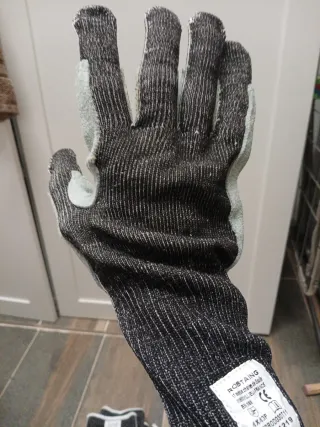 10 pares de Guantes ROSTAING negros y grises