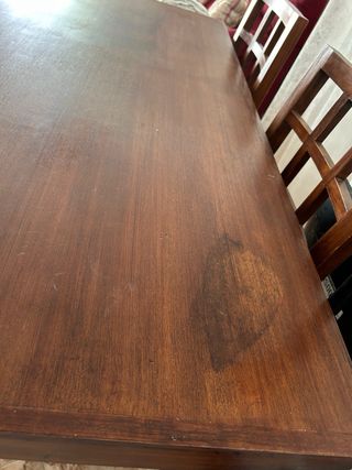 Mesa y 4 sillas madera Banak