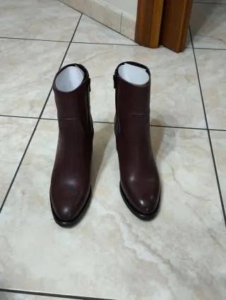 Stivaletti donna vera pelle tacco largo