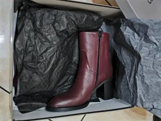 Stivaletti donna vera pelle tacco largo