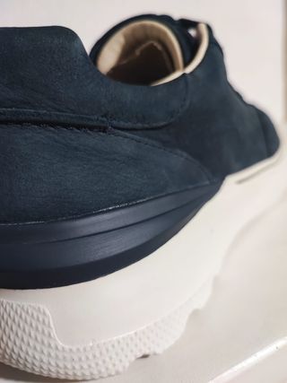 Zapatillas Clarks Sprint Lace Nobuk Azul Marino