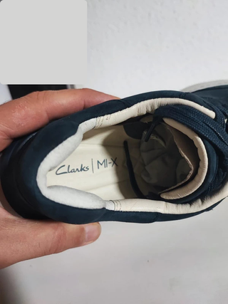 Zapatillas Clarks Sprint Lace Nobuk Azul Marino