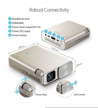 Asus ZenBeam Go E1Z - Proyector USB de bolsillo