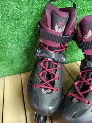 Patines KRF FRS Angel 4x80 negro y burdeos 42