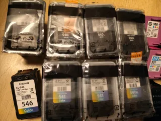 Lote cartuchos Canon y HP (Negro y Color)