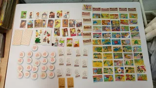 Colección de Lotería, cromos, pegatinas, almanaque