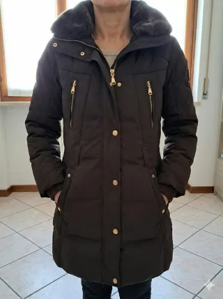 Giaccone Canadiens donna con collo di pelliccia