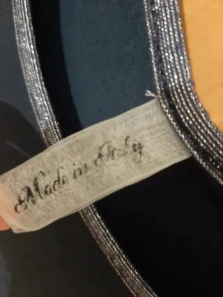 Blusa elegante blu/argento