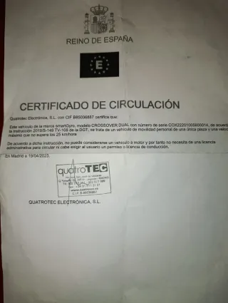 Patinete Eléctrico SmartGyro Crossover Dual