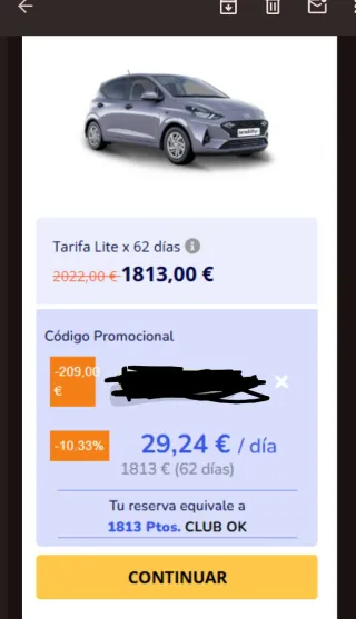 Descuento Okmobility Tarifa Lite 62 días