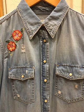 Camisa tejana Zara Woman bordada